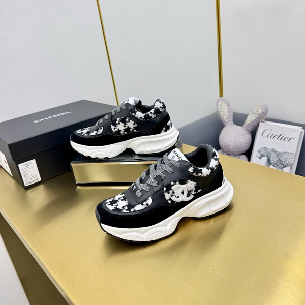 シャネル シューズ素材ディテール