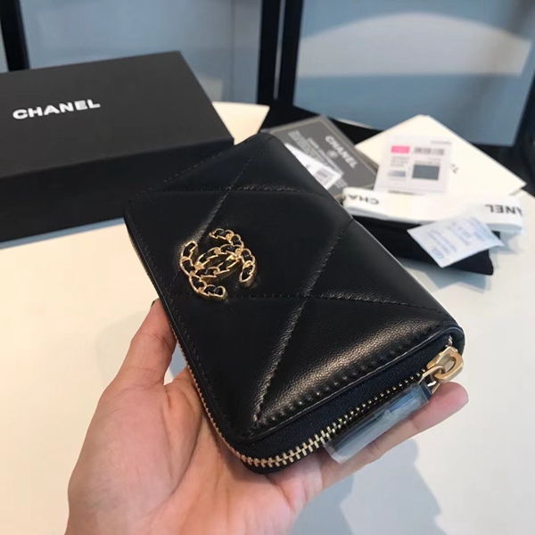 シャネル財布素材ディテール