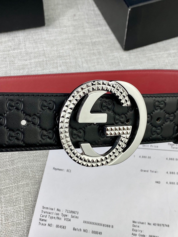 グッチベルト激安角部分ディテール