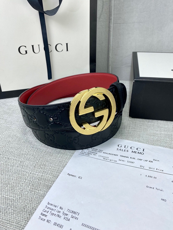 グッチベルト激安素材ディテール