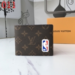 ルイヴィトン×NBAコラボ財布コピー 牛革